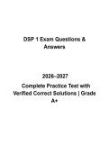 DSP 1 Mock Exam Questions & Answers PDF &vert; Complete Direct Support Professional Certification Prep &vert; Latest 2026&ndash;2027