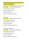 Swift River Burns Exam Questions & Answers &lpar;Grade A&plus;&rpar;&period;docx&NewLine;&NewLine;
