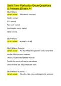 Swift River Pediatrics Exam Questions & Answers &lpar;Grade A&plus;&rpar;&period;docx&NewLine;&NewLine;