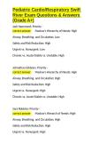 Pediatric Cardio Respiratory Swift River Exam Questions & Answers &lpar;Grade A&plus;&rpar;&period;docx&NewLine;&NewLine;