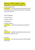 Glencoe Health Chapter 3 Exam Questions & Answers &lpar;Grade A&plus;&rpar;&period;docx&NewLine;&NewLine;