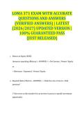 LOMA 371 EXAM WITH ACCURATE QUESTIONS AND ANSWERS &lpar;VERIFIED ANSWERS&rpar; &vert; LATEST &lpar;2026&sol;2027&rpar; UPDATED VERSION &vert; 100&percnt; GUARANTEED PASS &lbrace;JUST RELEASED&rcub;