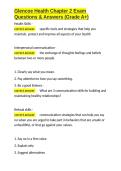 Glencoe Health Chapter 2 Exam Questions & Answers &lpar;Grade A&plus;&rpar;&period;docx&NewLine;&NewLine;
