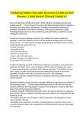 Marketing Midterm Test with all Correct & 100&percnt; Verified Answers &vert;Latest Version &vert;Already Graded A&plus;
