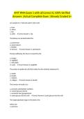 AMT RMA Exam 1 with all Correct & 100&percnt; Verified Answers &vert;Actual Complete Exam &vert;Already Graded A&plus;