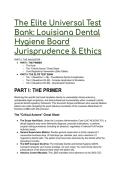 2026&sol;2027 S-Tier Louisiana Dental Hygiene Jurisprudence & Ethics Test Bank &vert; 60&plus; Questions & Cheat Sheets