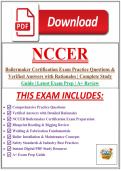 NCCER Boilermaker Certification Exam Practice Questions & Verified Answers with Rationales &vert; Complete Study Guide &vert; Latest Exam Prep &vert; A&plus; Review