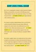 AHIP Final Exam 2026&sol;2027 Updated Questions & Answers Actual Exam 2026&sol;2027 &ndash; Complete Exam-Style Q&As &vert; 100&percnt; Certified Verified &ndash; Pass Guaranteed &ndash; A&plus; Graded&NewLine;
