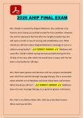 AHIP Final Exam Practice Exam and Study Guide with Solution Latest 2026&sol;2027 &ndash; Actual Questions&comma; Step-by-Step Explanations&comma; and Medicare Training Preparation 