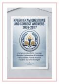 KPEERI EXAM QUESTIONS AND CORRECT ANSWERS 2026-2027 