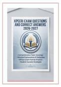 KPEERI EXAM QUESTIONS AND CORRECT ANSWERS 2026-2027
