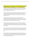 NUR 426 Community Health Exam 1 Review &lpar;Module 1&rpar; &lpar;Latest Update&NewLine;2026&vert;2027&rpar; With Correct Detailed Answers &vert; Verified &lpar;100&percnt; Pass&rpar;