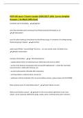 NUR 426 exam 2 &lpar;Latest Update 2026&vert;2027&rpar; With Correct Detailed&NewLine;Answers &vert; Verified &lpar;100&percnt; Pass&rpar;