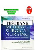 TEST BANK for Lewis Medical Surgical Nursing 12th Edition By Mariann M&period; Harding&NewLine;
