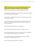 PMHNP Certification Exam &lpar;Latest Update 2026&vert;2027&rpar; With Correct&NewLine;Detailed Answers &vert;Solutions &vert;Already A&plus; Graded &lpar;100&percnt; Pass&rpar;
