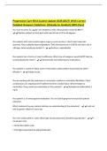 Progressive Care RN A &lpar;Latest Update 2026&vert;2027&rpar; With Correct&NewLine;Detailed Answers &vert;Solutions &vert;Already A&plus; Graded &lpar;100&percnt; Pass&rpar;