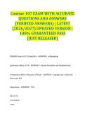 Comsae 107 EXAM WITH ACCURATE QUESTIONS AND ANSWERS &lpar;VERIFIED ANSWERS&rpar; &vert; LATEST &lpar;2026&sol;2027&rpar; UPDATED VERSION &vert; 100&percnt; GUARANTEED PASS &lbrace;JUST RELEASED&rcub;