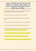 Exam 3&colon; NSG548&sol; NSG 548 FNP Role with &NewLine;Children and Families Guide&vert; Questions & &NewLine;Answers&vert; Latest 2025&sol; 2026 Update&vert; Grade A&vert; &NewLine; 100&percnt; Correct - Wilkes 