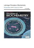 Test Bank - Lehninger Principles of Biochemistry&comma; 8th Edition &lpar;Nelson&comma; 2022&rpar;&comma;All  Chapters 1-28 Fully Covered 2026&sol;2027
