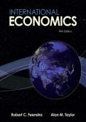 Test Bank For International Economics&comma; 5th Edition by Robert Feenstra&comma; Alan Taylor &lpar;FULLY COVERED AND LATEST UPDATED TEXTBOOK&rpar;