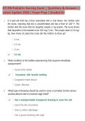 ATI RN Pediatric Nursing Exam Questions & Answers 2026 &vert; Latest Study Guide &vert; Complete Pediatric Nursing Exam Prep