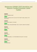 DANC 2325 HESI Nursing Version&NewLine;Comprehensive EXAM Questions and&NewLine;Answers&NewLine;Verified Solutions Latest Update