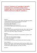 NUR 150 &sol; NUR150 EXAM 2 HONDROS &vert; 2026&sol;2027 &vert; &NewLine;FUNDAMENTAL CONCEPTS OF PRACTICAL &NewLine;NURSING 300 ACTUAL QUESTION AND ANSWER &NewLine;WITH RATIONALES ALREADY GRADED A&plus; 
