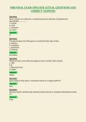 SMB FINAL EXAM UPDATED ACTUAL QUESTIONS AND&NewLine;CORRECT ANSWERS
