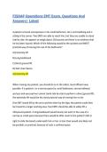 FISDAP Operations EMT Exam&comma; Questions And Answers&vert; Latest