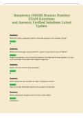 Dangerous GOODS Ryanair Practice&NewLine;EXAM Questions&NewLine;and Answers Verified Solutions Latest&NewLine;Update
