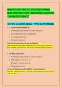 NASAR CANINE SARTECH III EXAM &vert;COMPLETE &NewLine;QUESTIONS WITH 100&percnt; RATED EXPERT SOLUTIONS &NewLine;&vert;2026 LATEST UPDATED