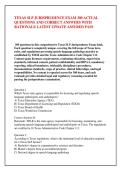 TEXAS SLP JURISPRUDENCE EXAM 300 ACTUAL &NewLine;QUESTIONS AND CORRECT ANSWERS WITH &NewLine;RATIONALE LATEST UPDATE ASSURED PASS 