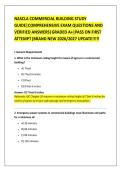 NASCLA COMMERCIAL BUILDING STUDY &NewLine;GUIDE&vert;COMPREHENSIVE EXAM QUESTIONS AND &NewLine;VERIFIED ANSWERS&vert;GRADED A&plus;&vert;PASS ON FIRST &NewLine;ATTEMPT&vert;BRAND NEW 2026&sol;2027 UPDATE&excl;&excl;&excl;&excl;&excl;