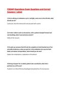 FISDAP Operations Exam Questions and Correct Answers&vert; Latest
