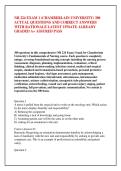 NR 224 EXAM 1 &lpar;CHAMBERLAIN UNIVERSITY&rpar; 300 &NewLine;ACTUAL QUESTIONS AND CORRECT ANSWERS &NewLine;WITH RATIONALE LATEST UPDATE ALREADY &NewLine;GRADED A&plus; ASSURED PASS
