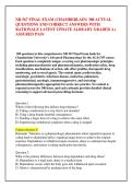 NR 567 FINAL EXAM &lpar;CHAMBERLAIN&rpar; 300 ACTUAL &NewLine;QUESTIONS AND CORRECT ANSWERS WITH &NewLine;RATIONALE LATEST UPDATE ALREADY GRADED A&plus; &NewLine;ASSURED PASS 