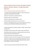 Evidence-Based Practice for Nurses 5th Ed Schmidt & Brown Test Bank 2026-2027&NewLine;&NewLine;