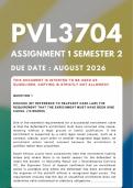 PVL3704 Assignment 1 &lbrace;COMPLETE ANSWERS&rcub; Semester 2 &lpar;Due Date&colon; August 2026&rpar;