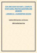 CON 3990 EXAM FAR PARTS &vert; COMPLETE STUDY GUIDE&comma; PRACTICE QUESTIONS AND ANSWERS
