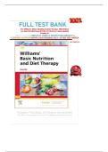 FULL TEST BANK For Williams' Basic Nutrition & Diet Therapy 16th Edition by Staci Nix McIntosh MS RD CD &lpar;Author&rpar; Latest Update Graded A&plus;&NewLine;