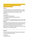 Family Planning Nursing Certification Examination Verified Questions&comma; &NewLine;Correct Answers&comma; and Detailed Explanations for Science &NewLine;Students&vert;&vert;Already Graded A&plus;