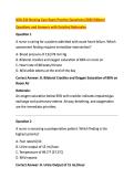 NSG 434 Nursing Care Exam Practice Questions &lpar;2026 Edition&rpar; &NewLine;Questions and Answers with Detailed Rationales