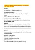Pediatrics Nursing Exam Questions and Answers with Rationales &ndash; &NewLine;Latest Update 2026&sol;2027