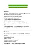 Pediatrics NCLEX-RN Practice Exam &lpar;2026 Edition&rpar; &NewLine;Questions and Answers with Detailed Rationales