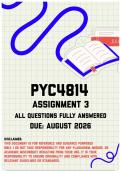 PYC4814 Assignment 3 Memo &vert; Due August 2026