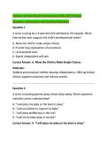 Pediatric Nursing NCLEX Practice Exam &lpar;2026 &sol;2027 Edition&rpar; &NewLine;Questions and Answers with Detailed Rationales