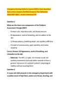 Emergency Nursing Pediatric Course &lpar;ENPC&rpar; Exam Questions &NewLine;And Correct Answers &lpar;Verified Answers&rpar; Plus Rationales &NewLine;2026&sol;2027 Q&A &vert; Instant Download Pdf 