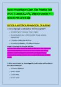 Nurse Practitioner Exam Tips Practice Test &NewLine;&lpar;PDF&rpar; &vert; Latest 2026&sol;27 Update Graded A&plus; &vert; &NewLine;Instant Pdf Download 