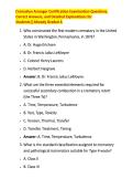 Cremation Arranger Certification Examination Questions&comma; &NewLine;Correct Answers&comma; and Detailed Explanations for &NewLine;Students&vert;&vert;Already Graded A