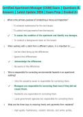 Certified Apartment Manager &lpar;CAM&rpar; Exam Questions & Answers 2026 &vert; Latest Study Guide &vert; Complete Certification Exam Prep